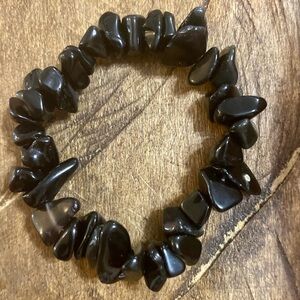 Black Stone Beaded Bracelet